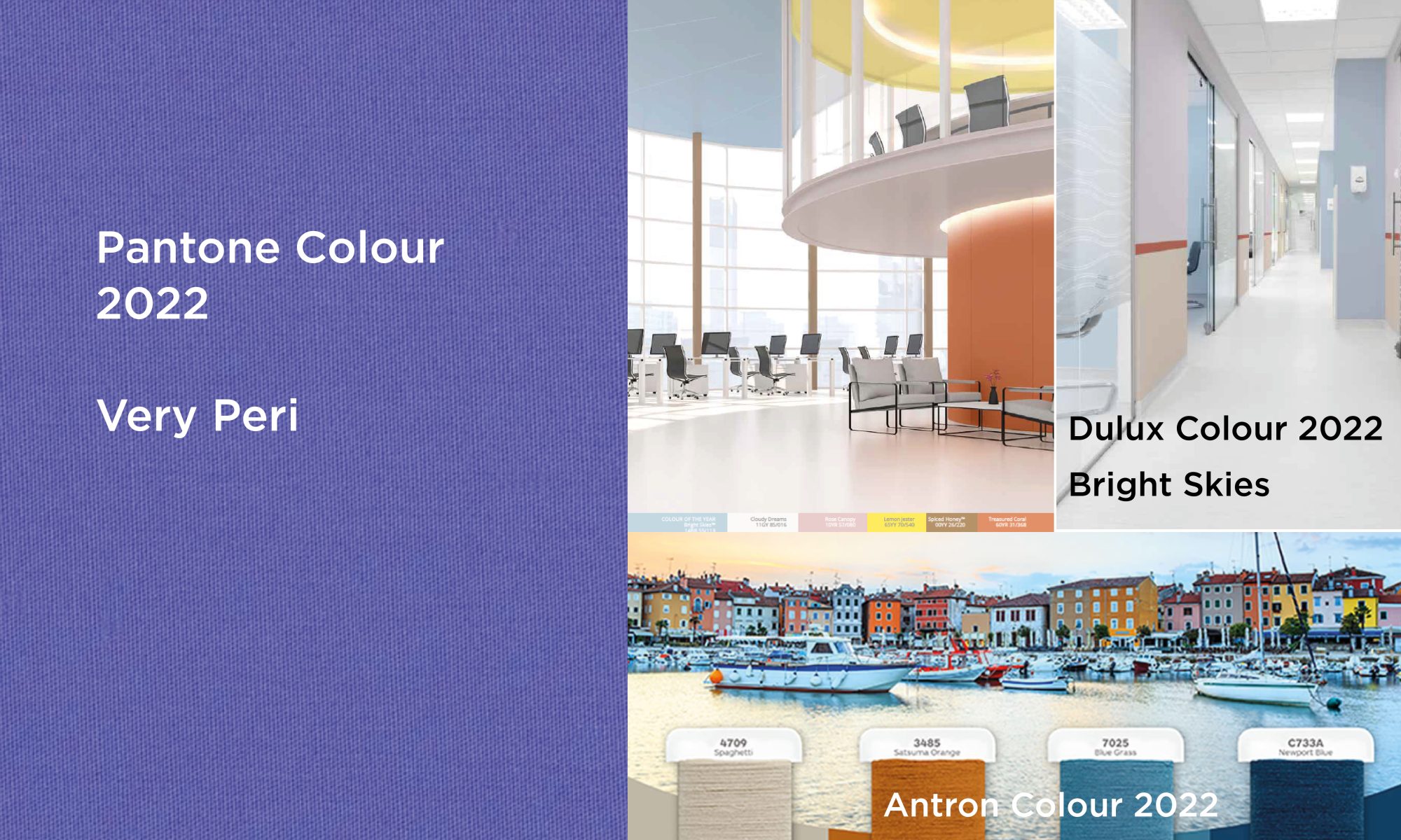 Colour of the year 2022 Dulux, Antron and Pantone
